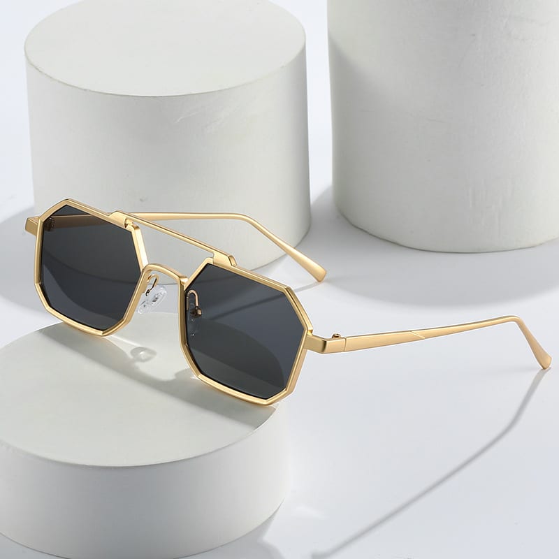 Lunettes de mode à monture géométrique pour hommes et femmes – Image 2