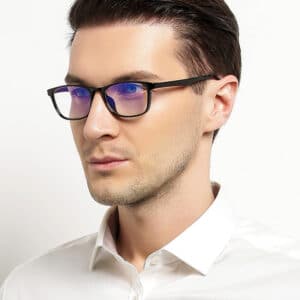 Lunettes de myopie polarisantes à verres plats pour hommes et femmes