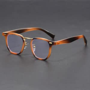 Lunettes rétro pour myopie Hawksbill pour femmes pouvant être équipées de verres correcteurs, fabriquées à la main