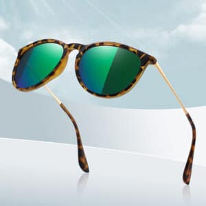 Lunettes de soleil rétro à la mode et polarisées de manière simple