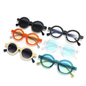 Lunettes rétro à monture ronde personnalisée