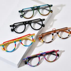 lunette en feuille ronde pour hommes et femmes