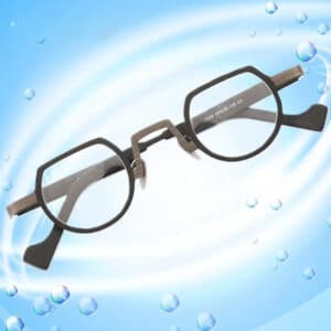 Lunettes en monture en titane pur ultra léger et de style rétro