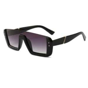 Lunettes de soleil siamoises à demi-monture tendances et à la mode