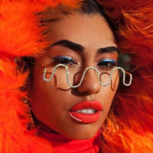 Lunettes demi-jante en diamant faites à la main à la mode pour femmes
