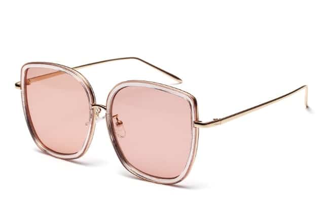 Lunettes de soleil carrées avec monture transparente pour femmes. Lunettes de soleil vintage – Image 9