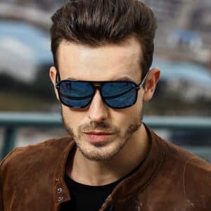 Lunettes polarisées de style rétro à la mode pour hommes
