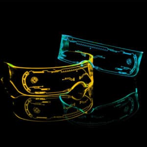 Lunettes lumineuses à LED futuristes à la mode