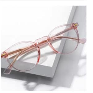 Lunettes rétro avec montures rondes TR90 bloquant la lumière bleue