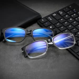 Lunettes de lumière anti-bleue et à cadre plat. Lunettes anti-radiation