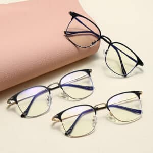 Lunettes optique anti-bleue à monture carrée et de style rétro