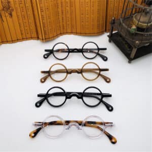 Lunettes rétro à cadre rond à la mode pour hommes et femmes
