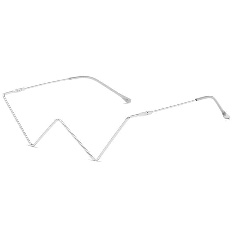 Lunettes en métal diamant sans pièce à la mode pour femmes – Image 6
