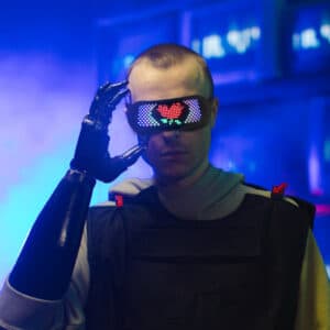 Lunettes lumineuses multicolores et dynamiques