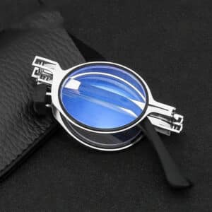 Lunettes pliables portables pour hypermétropie. Lunettes de lecture à monture métallique
