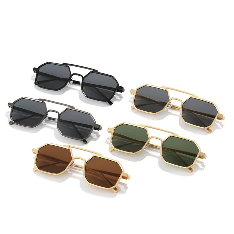 Lunettes de mode à monture géométrique pour hommes et femmes – Image 6