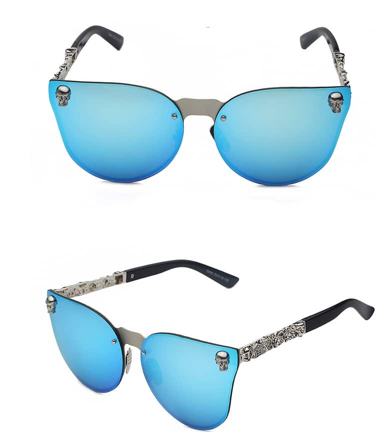 Lunettes de soleil réfléchissantes gothiques pour hommes et femmes – Image 2