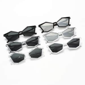 Lunettes de polygonal à la mode