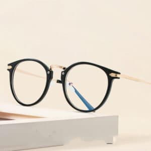 Lunettes rétro à monture ronde à la mode pour hommes et femmes