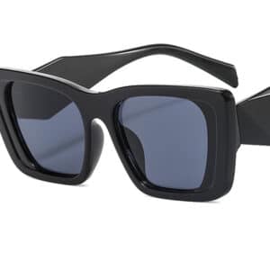 Lunettes de soleil à cadre carré de style rétro pour femmes