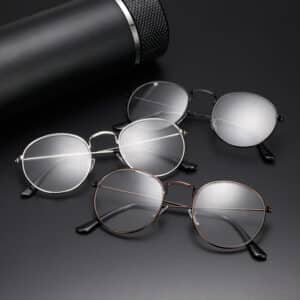 Lunettes anti-lumière bleue pour hommes et femmes, style coréen rétro ovale