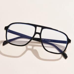 Lunettes anti-lumière bleue à double faisceaux