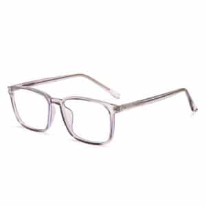 Monture de lunettes anti-bleu transparente