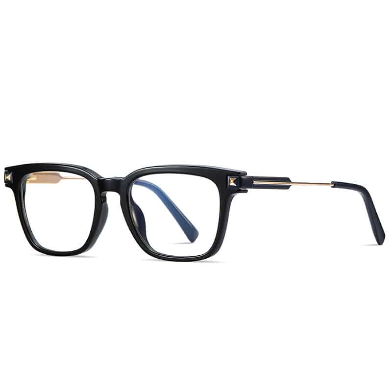 Monture de lunettes anti-lumière bleue pour homme en métal – Image 4