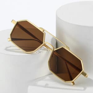 Lunettes de mode à monture géométrique pour hommes et femmes