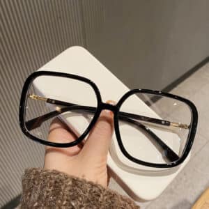 Lunettes anti-lumière bleue rond et mince pour visages