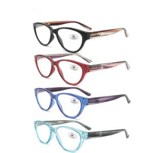 Lunettes oeil de chat à gros cadre de lecture pour mamans