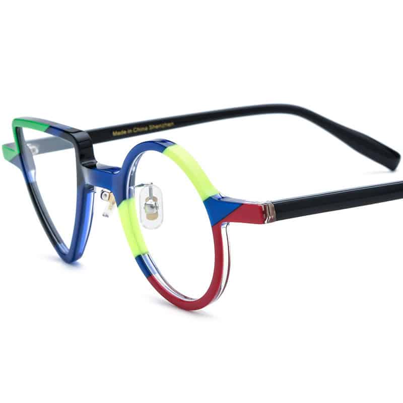 Lunettes à cadre rond et triangulaire à la mode pour hommes et femmes – Image 4