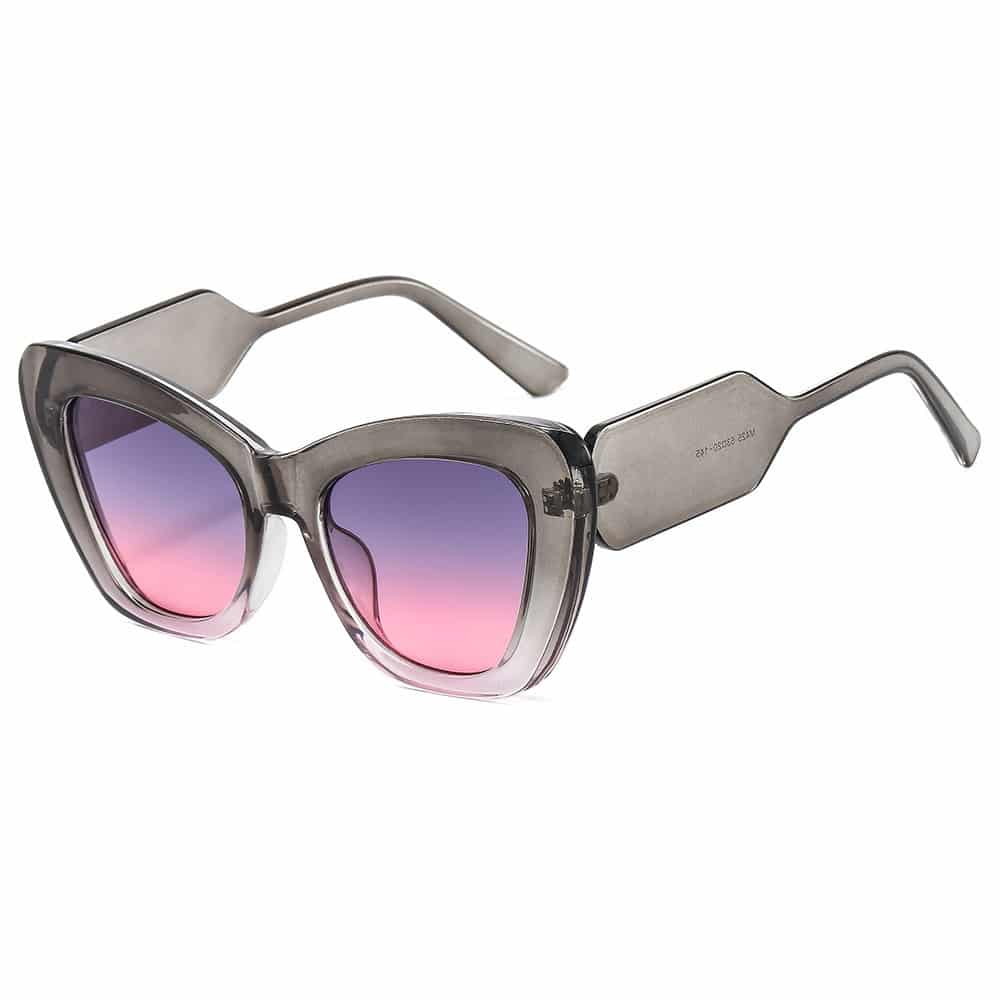 Lunettes de soleil à contraste et de couleur unie – Image 9