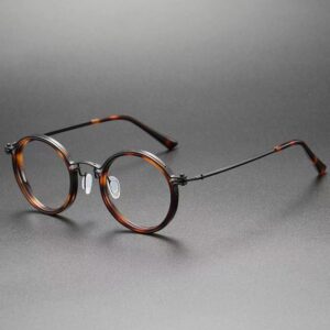 Lunettes de lecture à monture ronde vintage anti lumière bleue