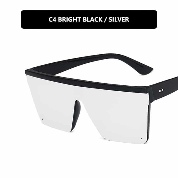 Lunettes de soleil rétro tendance à grand cadre – Image 10