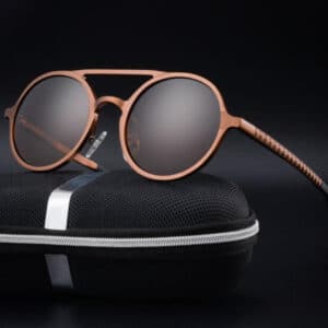 Lunettes de soleil polarisées en aluminium rétro magnésium à la mode pour hommes