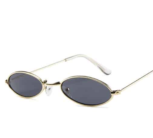 Lunettes de soleil elliptiques et en métal. Lunettes de personnalité pour hommes et femmes – Image 9
