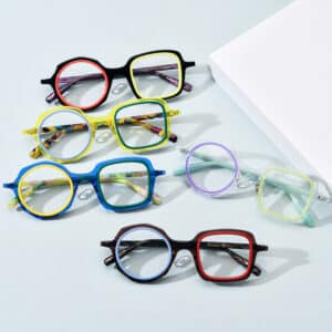 Lunettes de myopie à monture irrégulière de mode pour hommes et femmes