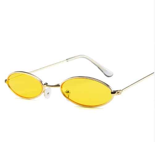 Lunettes de soleil elliptiques et en métal. Lunettes de personnalité pour hommes et femmes – Image 8