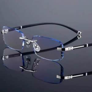 Lunettes de lecture sans monture à bordure diamantée