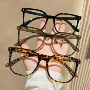 Lunettes à monture complète de style tendance et bloquant la lumière