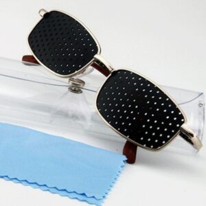 Lunettes en métal perforées à sténopé