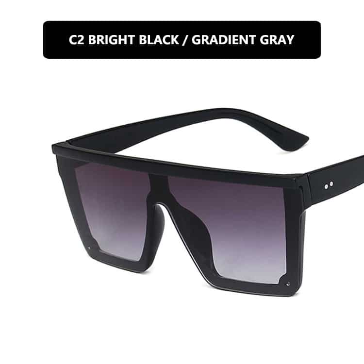 Lunettes de soleil rétro tendance à grand cadre – Image 9