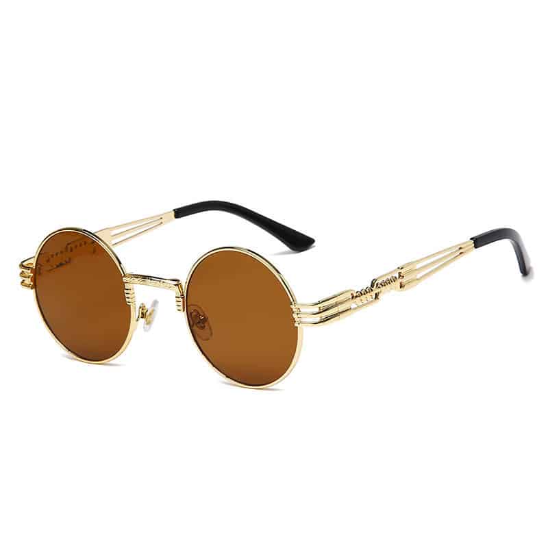 Lunettes rondes en métal creux à la mode – Image 5