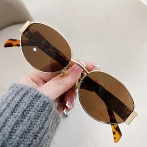 Lunettes rétro à monture ovale à la mode pour femmes