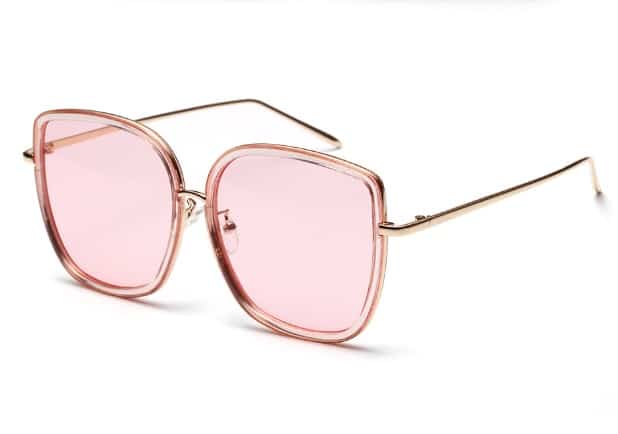 Lunettes de soleil carrées avec monture transparente pour femmes. Lunettes de soleil vintage – Image 6