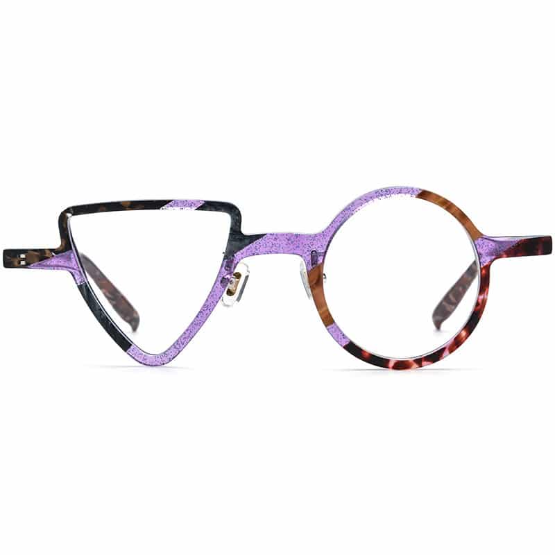 Lunettes à cadre rond et triangulaire à la mode pour hommes et femmes – Image 6