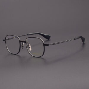 Lunettes vintage avec monture en titane pur optique et anti-lumière bleue