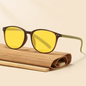 Lunettes de vision nocturne anti-lumière bleue rétro pour hommes