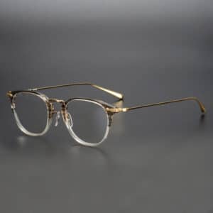 Lunettes transparentes et tendances à cadre rond pour hommes